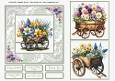 Flower Carts Card Fronts 6x6