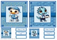 Happy Birthday DinoDuck Card Fronts x 2 with Gift Tags