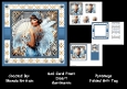 Art Deco Lady in Blue Mini Kit 6x6