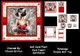 Art Deco Lady in Red Mini Kit 6x6