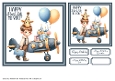 Happy Birthday To You Plane Boy Toppers