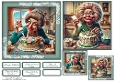 Cake Time 2 Card Front with Matching Gift Tags 6x6