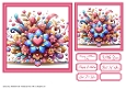Abstract Flowers 2 Card Fronts