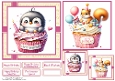 Happy Birthday Cupcakes 2 Card Front 6x6