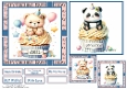 Happy Birthday Cupcakes 3 Card Front 6x6