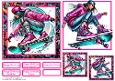 Skateboarding Girl Birthday Card Front With Matching Gift Tag 6x6
