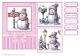 Christmas Snowman Card Front 5x7