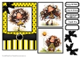 Bee Happy Birthday Card Front 5x7