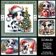 Christmas Cows Mini Kit 7x7