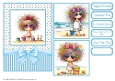 A Day at the Beach Card Front 5x7