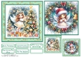 Christmas Angels 1 Card Front With Matching Gift Tag 6x6