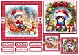 Christmas Boys 1 Card Front With Matching Gift Tag 6x6