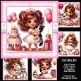Birthday Girl and her Kitten Mini Kit 7x7