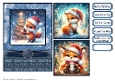 Christmas Foxes Card Front 5x7