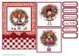 Christmas Wreath Girl Card Front 7x5