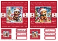Christmas Bears 2 Card Fronts x 2 with Gift Tags
