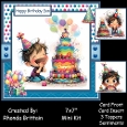 Birthday Cake Boy 2 Mini Kit 7x7