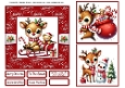 Christmas Baby Reindeers 1 Card Front 6x6