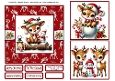Christmas Baby Reindeers 3 Card Front 6x6