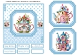 TeaPot Houses 2 Card Fronts 6x6