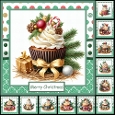 Christmas Cupcakes Mini Kit 7x7