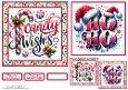 Candy Wishes Card front with matching Gift tags