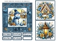 Blue Christmas 1 Card Front 6x6