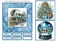 Blue Christmas 2 Card Front 6x6