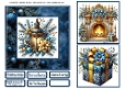 Blue Christmas 3 Card Front 6x6