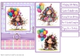 Birthday Balloons Card Front 5x7