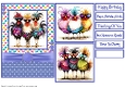 Whimsical Chicken Card Front 5x7