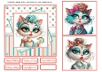 Glamour Puss Card Front 6x6