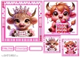 Happy Birthday Princess Card Front with Matching Gift Tag 6x6