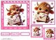 Love Letter Card Front with Matching Gift Tag 6x6