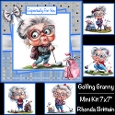 Golfing Granny Mini Kit 7x7
