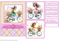 Riding Her Bike Card Front 5x7