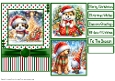 Christmas Puppies #2 Card Front 5x7
