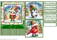 Christmas Animal Elfs #2 Card Front 5x7