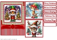 Christmas Animal Elfs #4 Card Front 5x7