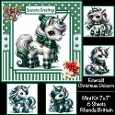 Emerald Christmas Unicorn Mini Kit 7x7