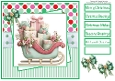 Christmas Sleigh Card Front 8x8