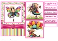 Quirky Butterfly Girl Card Front 5x7