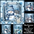 Blue Snowman #1 Mini Kit 7x7