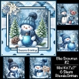Blue Snowman #2 Mini Kit 7x7