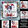 Snowman In A Wine Glass Mini Kit 8x8