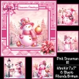 Pink Snowman #1 Mini Kit 7x7