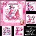 Pink Snowman #2 Mini Kit 7x7