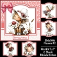 Girl With Flowers #2 Mini Kit 7x7