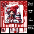 Red Velvet Birthday Gnome #2 Mini Kit 7x7