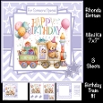 Birthday Train #1 Mini Kit 7x7